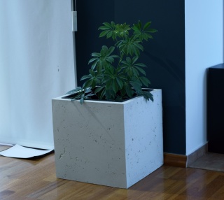 Donica H40cmx40cmx40cm- biały "Schomburg"