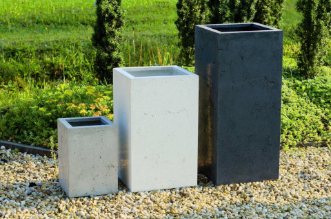 Donica z betonu architektonicznego H50x31x31cm Donica z betonu architektonicznego H50x31x31cm