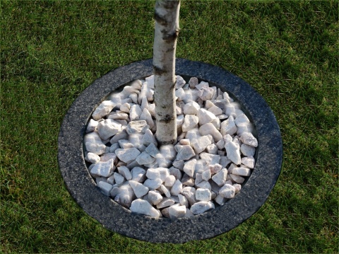 Obrzeża do drzew antracytowe - śr.50cm