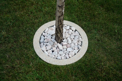 Obrzeża do drzew owocowych- beżowe, śr.50cm