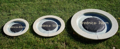 Obrzeża do drzew owocowych- beżowe, śr.50cm